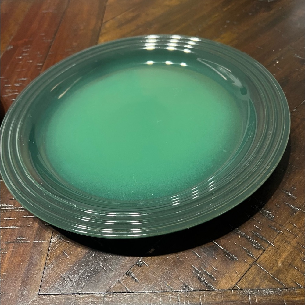 Le Creuset Stoneware Dinnerware Cactus Green Dinner Plates Set of 2
